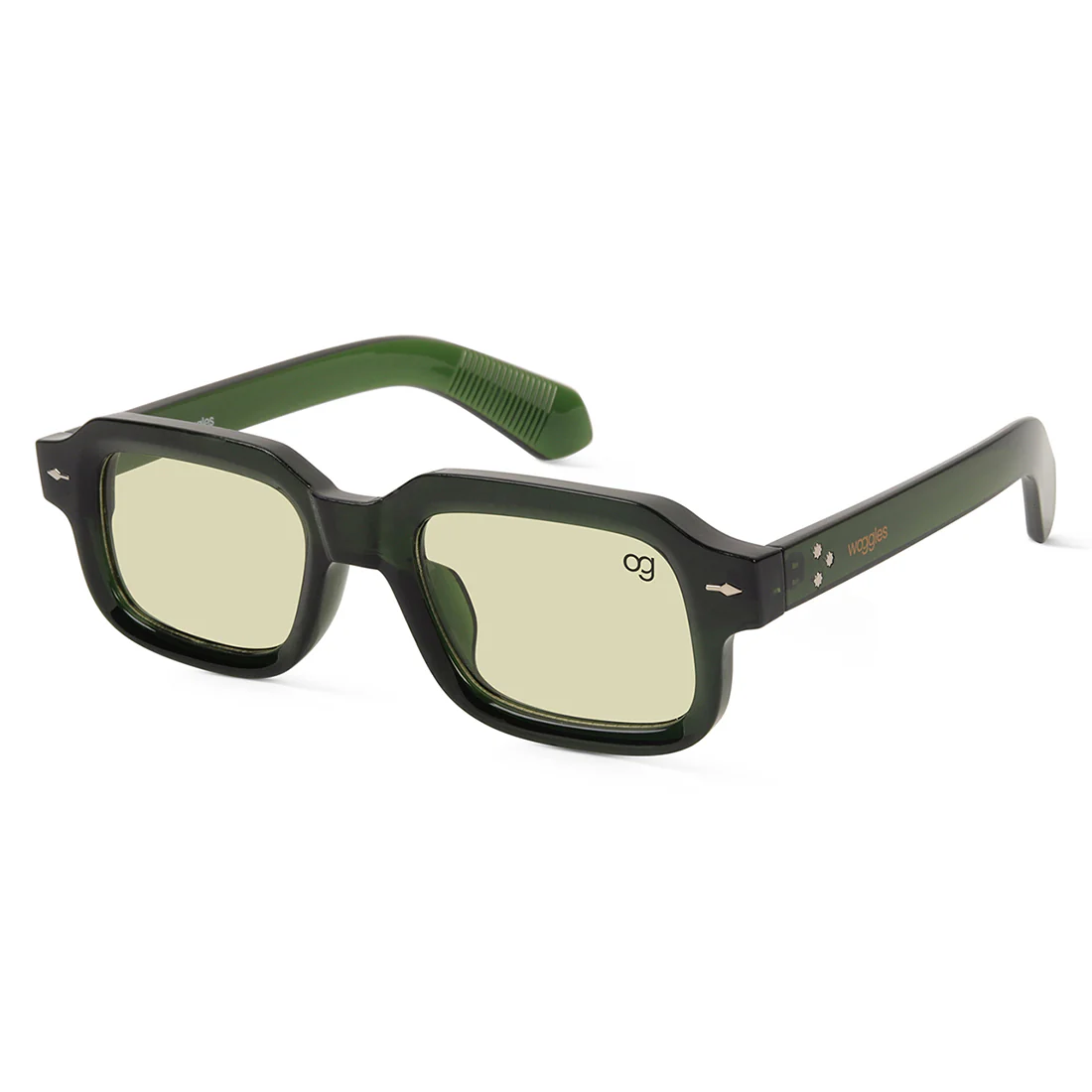 Sundown Black Square Sunglasses - Image 7