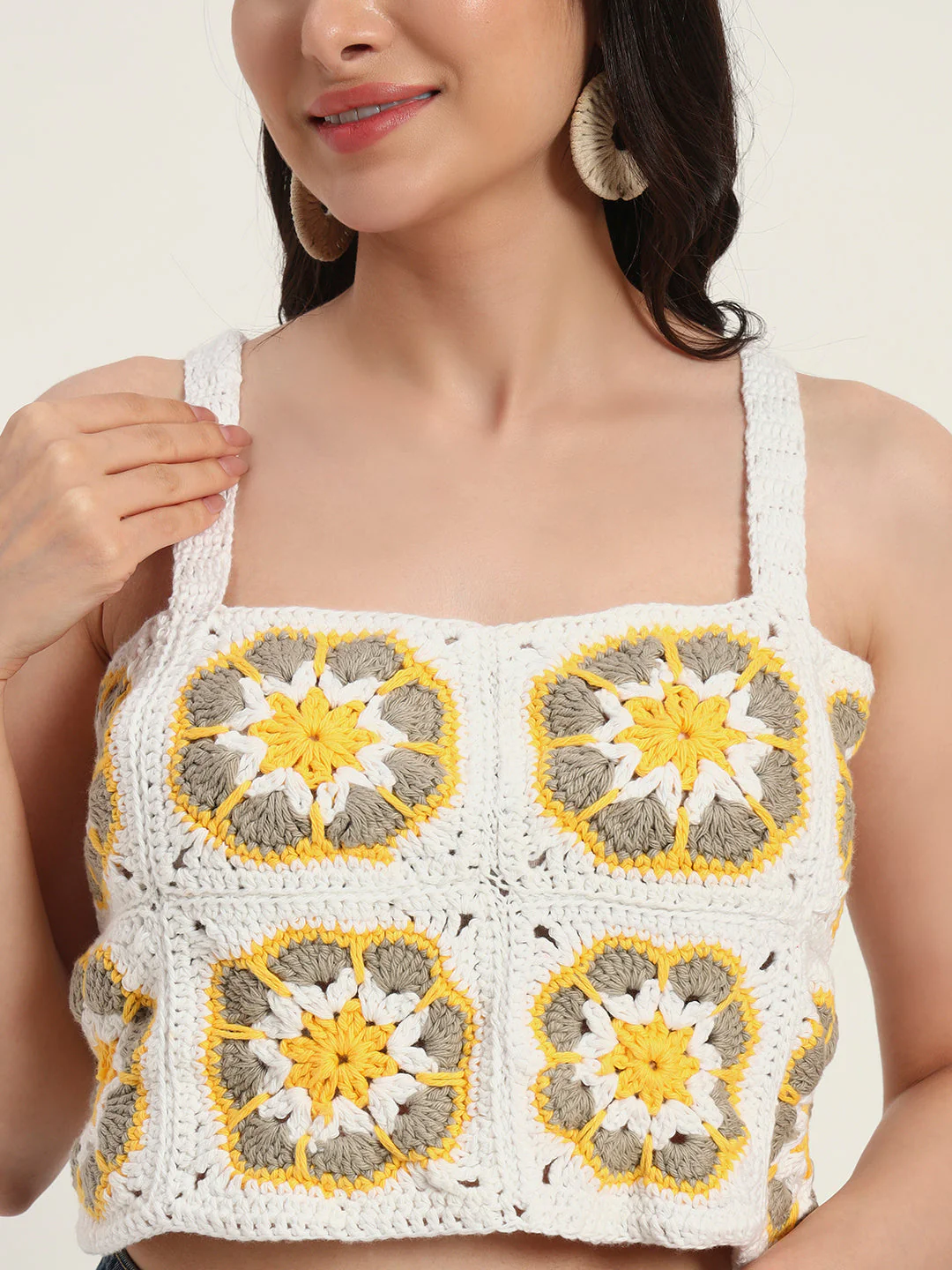 Sunflora Crochet Handmade Top - Image 4