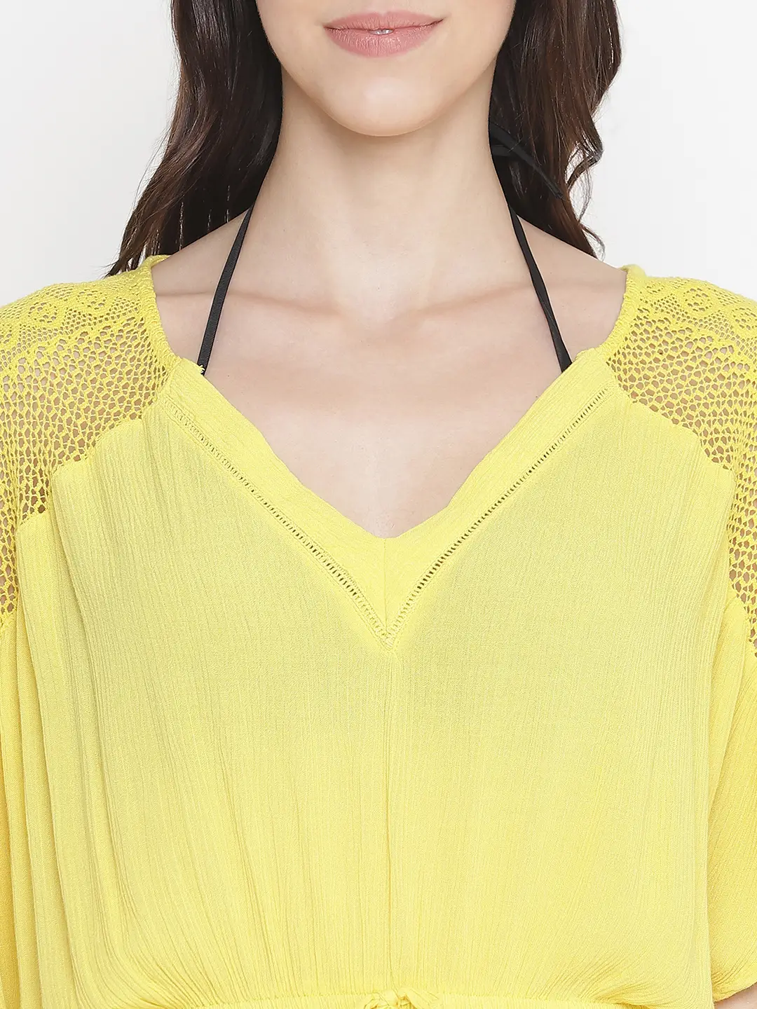 Sunny Hush Yellow Women Nightwear Dress - Image 6