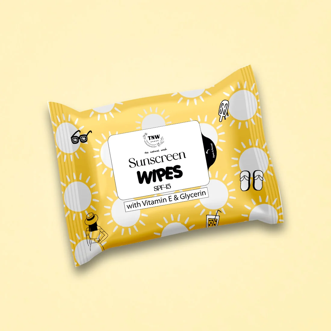 Sunscreen Wipes For Removing Dirt, Oil & Providing Hydration (SC) - Image 21