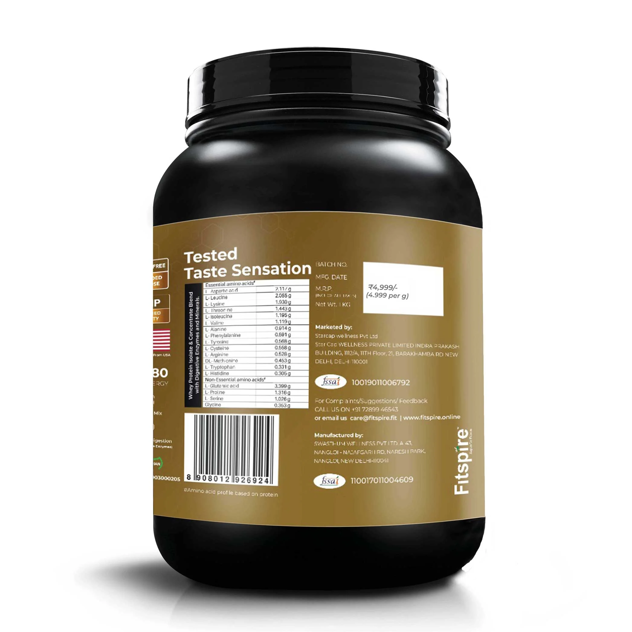 Super Gold King Whey Isolate With Gym Bag - Image 4