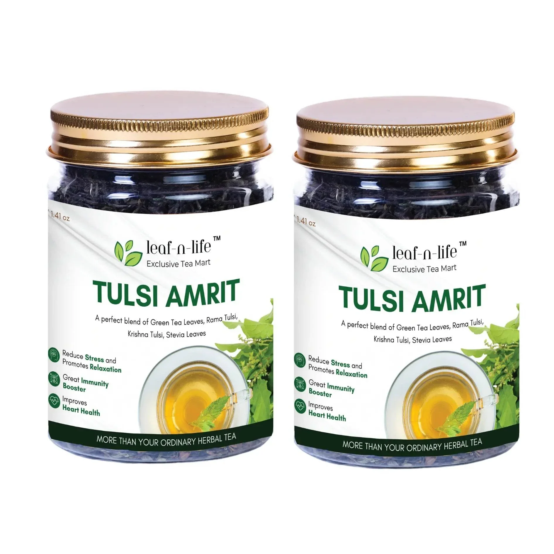 (Super Saver) Tulsi Amrit – Tulsi Green Tea for Stress Relief & Immunity Boost