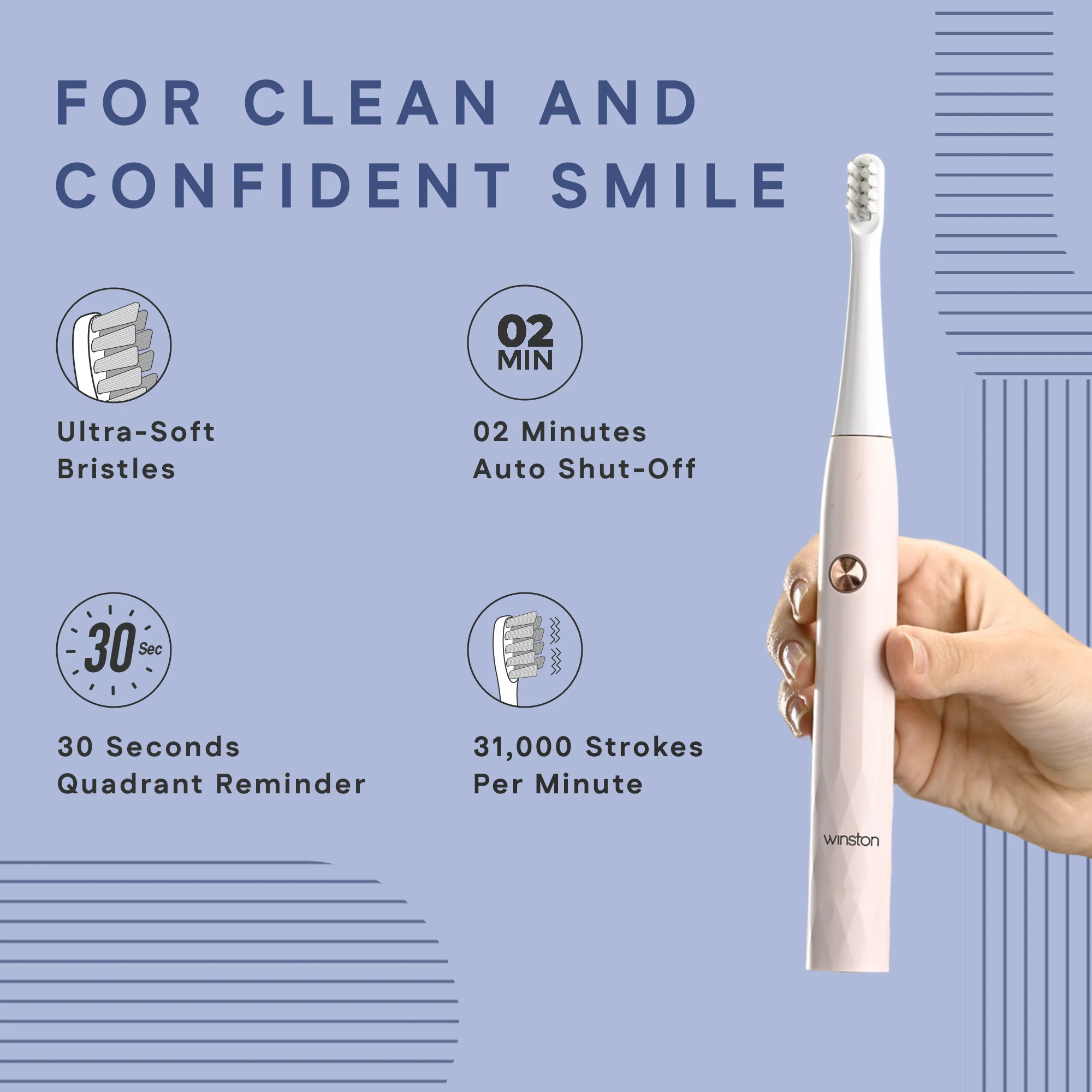 Super Sonic Electric Toothbrush - Image 3