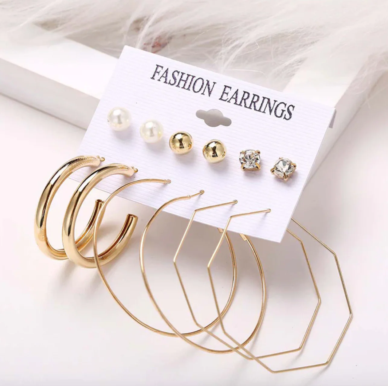 Swanky Pearl and AD Gold Plated Earrings For Women - Image 3