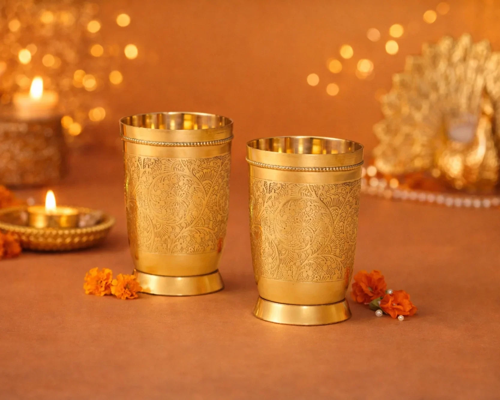 Swarna Rekha Brass Glass