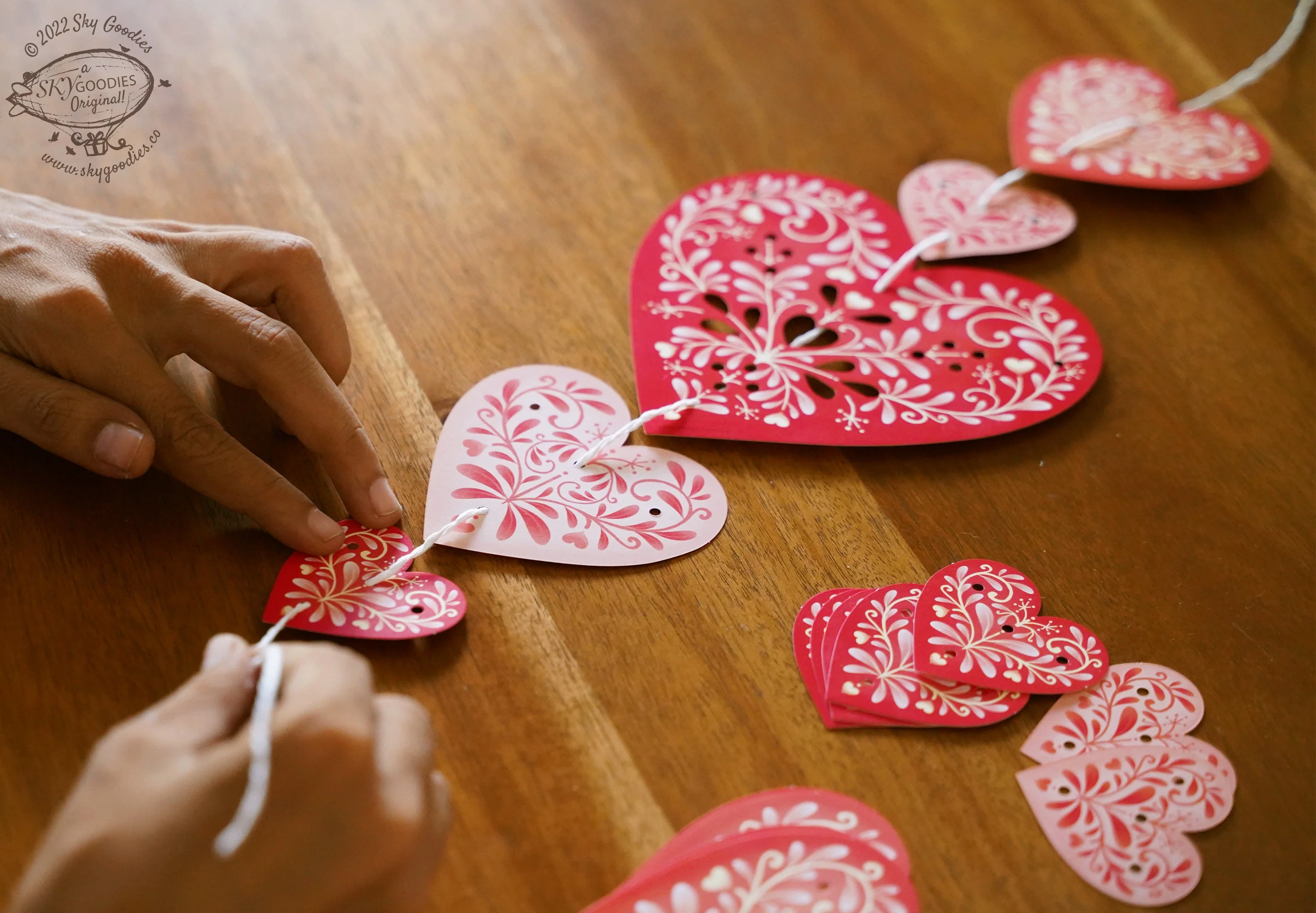 Sweet Hearts Premium Paper Bunting - Image 6