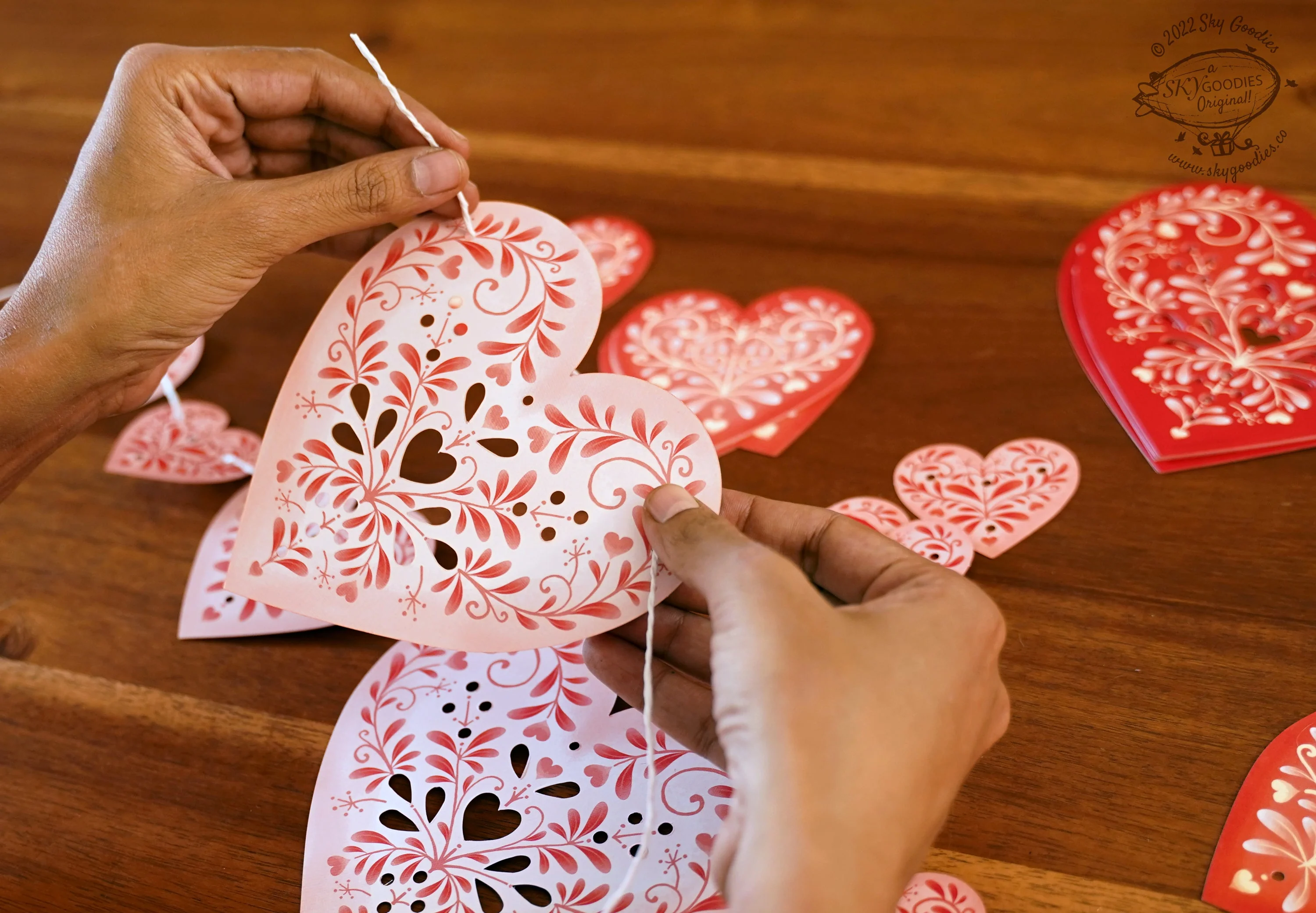 Sweet Hearts Premium Paper Bunting - Image 8