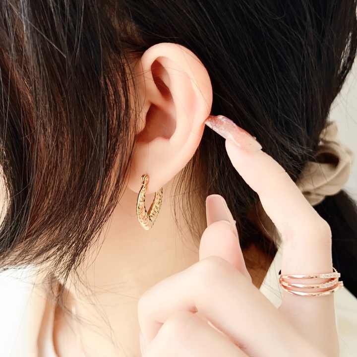 Sweet Love Hoop Anti Tarnish Earring - Image 3