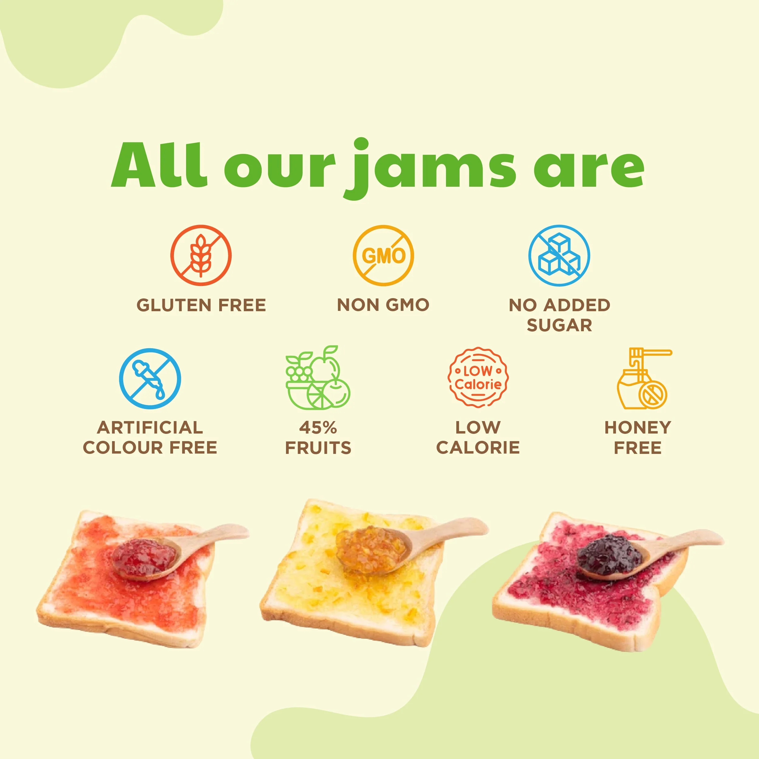 Sweetmate No Added Sugar 100% Pure Pulp Mix Fruit Jam - 220g - Image 6