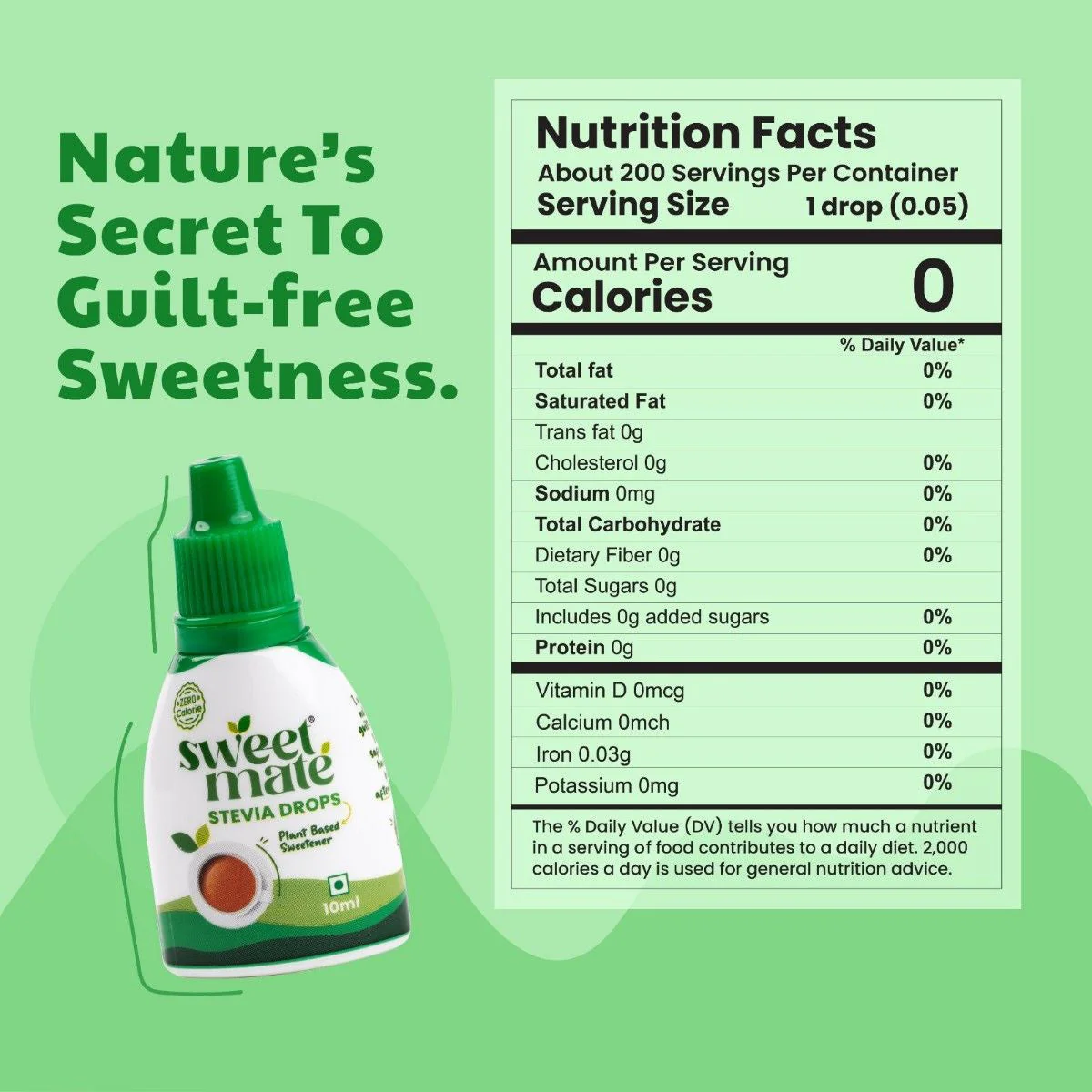 Sweetmate Stevia Zero Calorie Drops 10 ml - Image 3