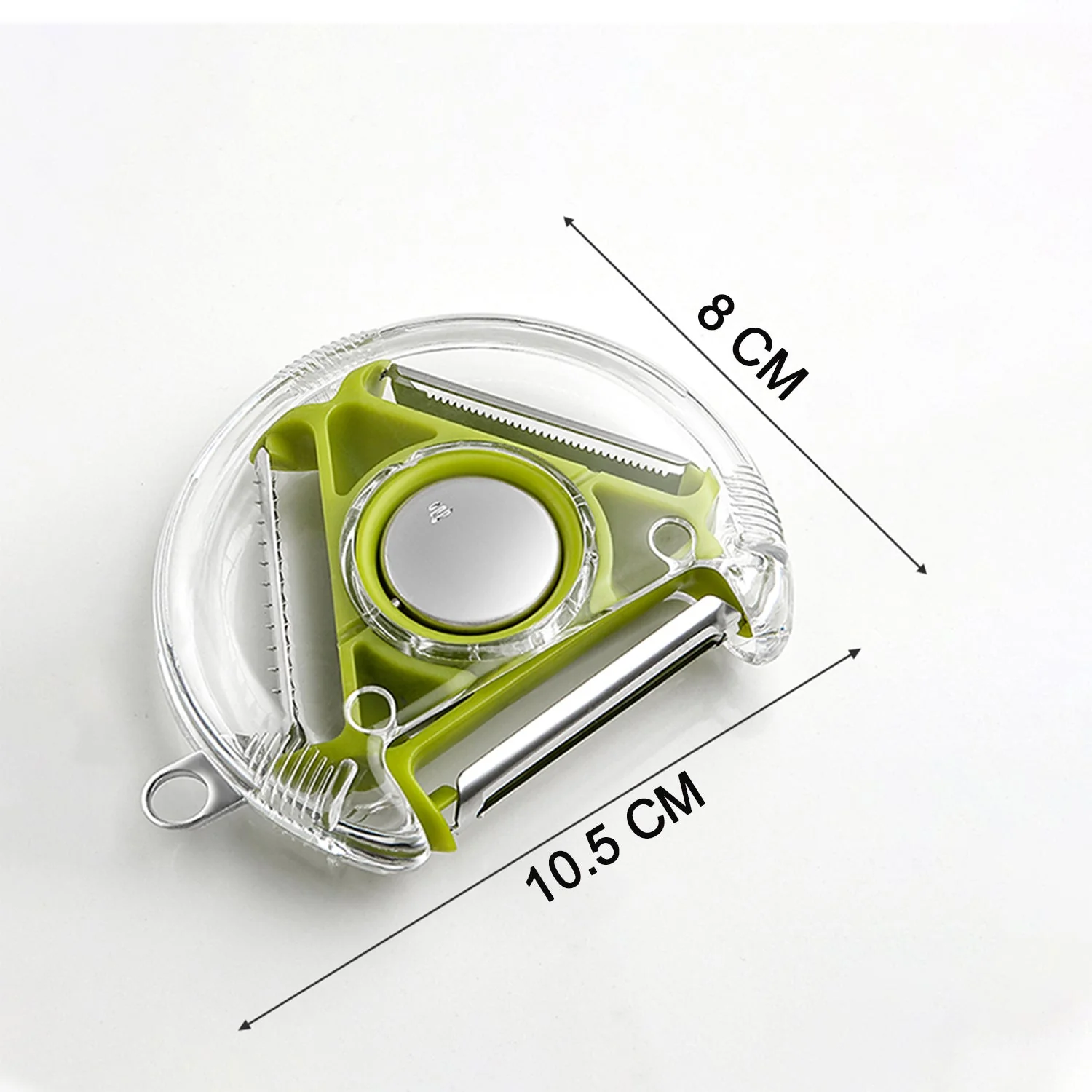 SwiftSlice: 3-in-1 Swivel Peeler with Rotating Stainless Steel Blade for Effortless Fruit & Vegetable Peeling - Image 5