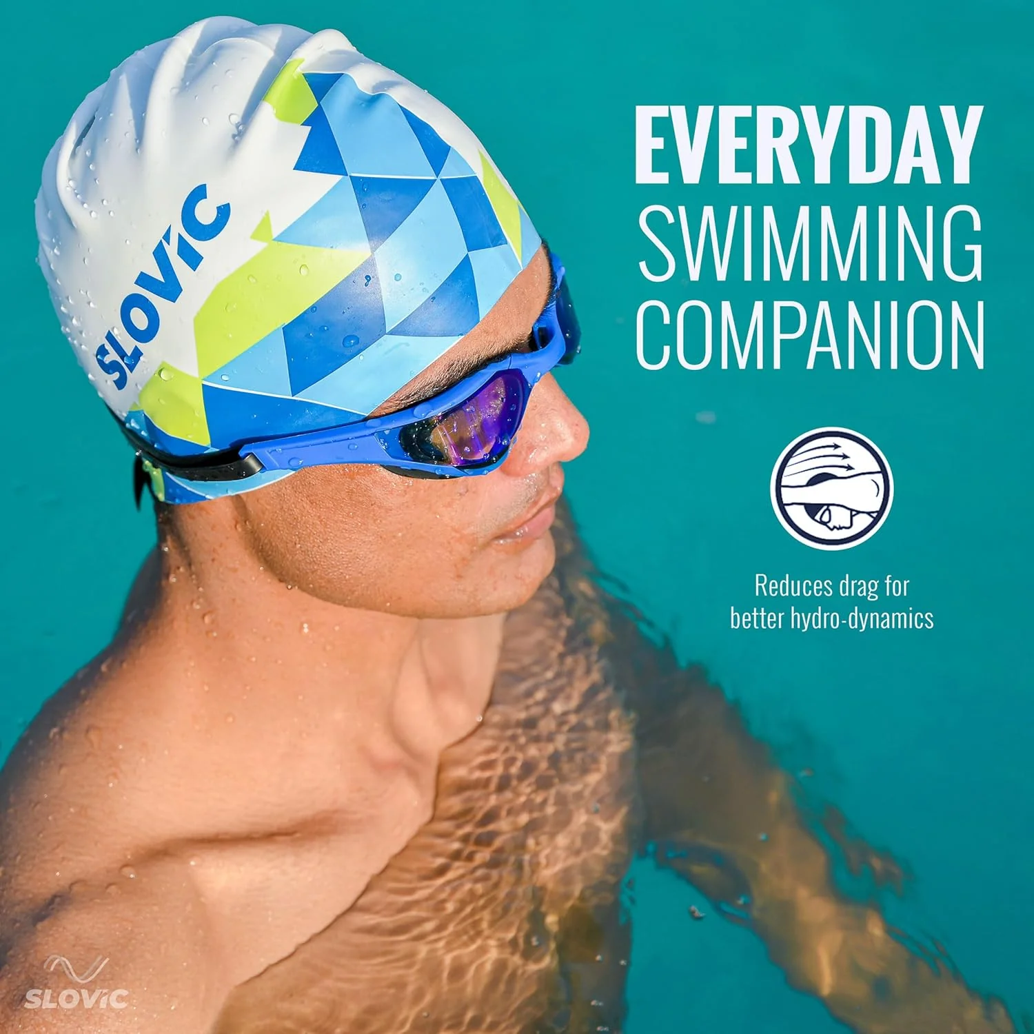 Swimming Cap For Men - Printed - Image 9