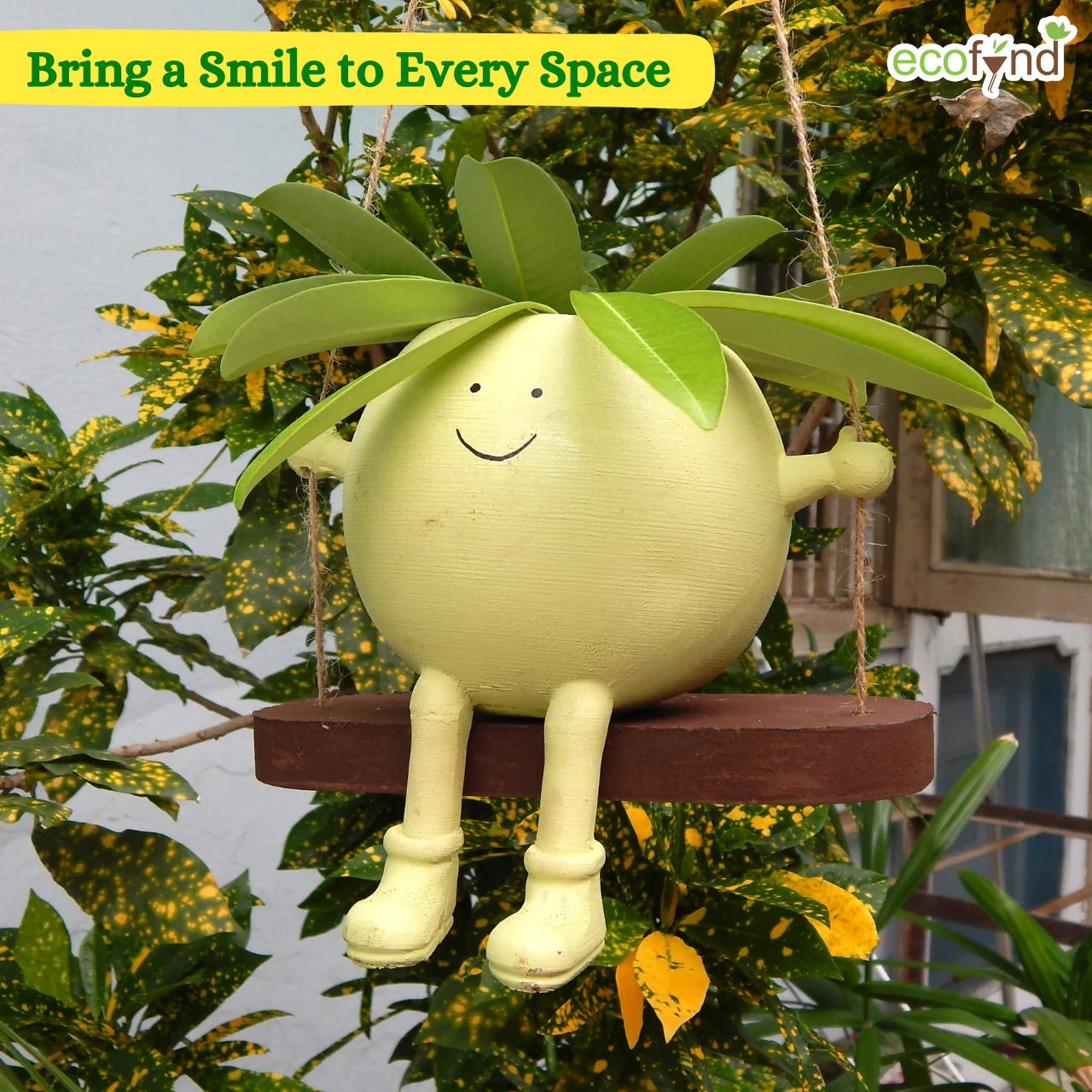 Swing Smiley Face Planter - Image 2