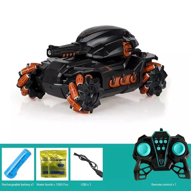 Tanko: RC Battle Car with Gesture Control & 360° Rotating Turret, Water Bullet Shooting, 4WD, High-Speed Drift & Rechargeable Battery - Image 7