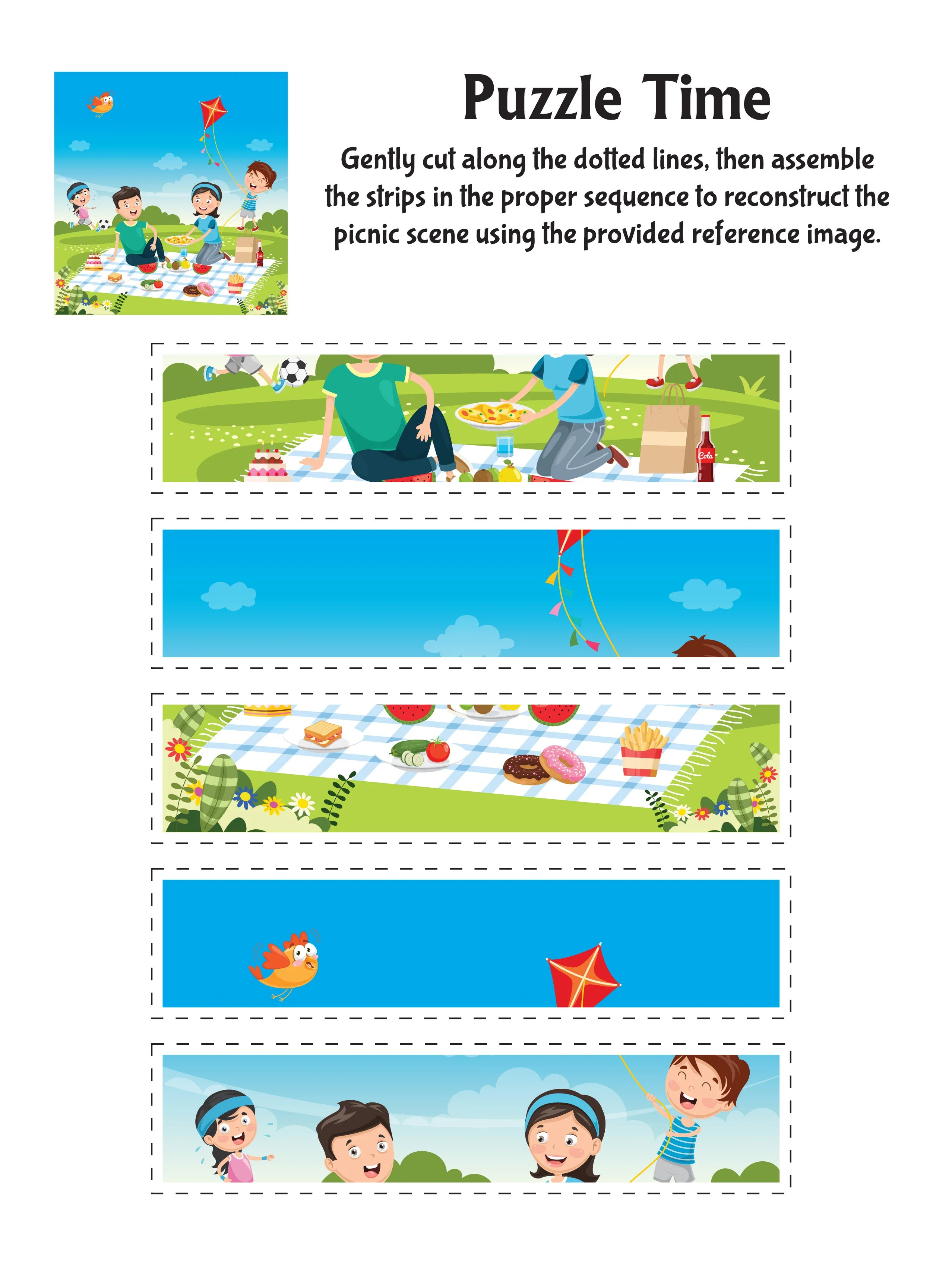 Tasty Foods Scissors Skills Activity Book for Kids Age 4 - 7 years | With Child- Safe Scissors, Games and Mask - Image 9