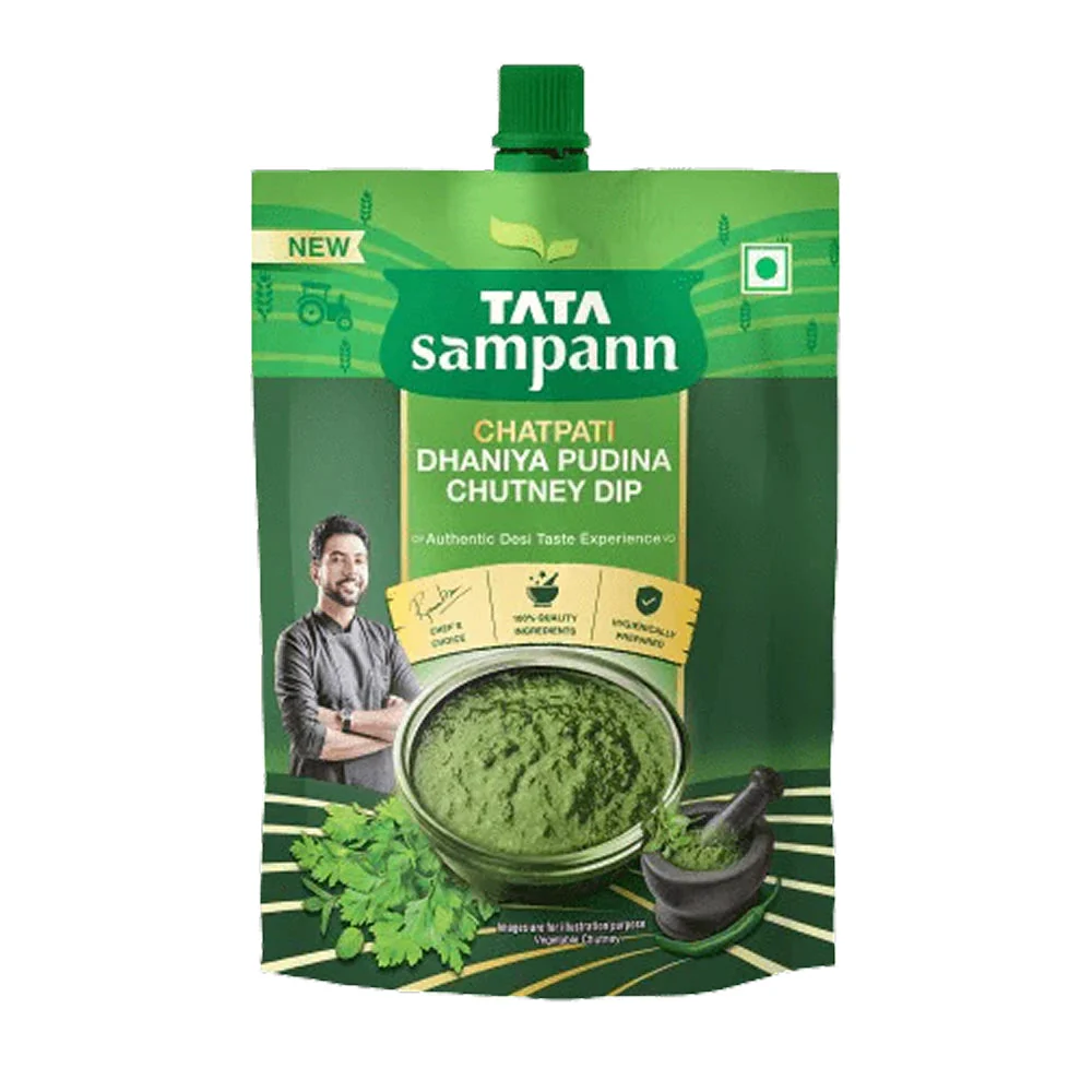Tata Sampann Chatpati Dhaniya Pudina Chutney 600g (200gm x 3) - Image 2