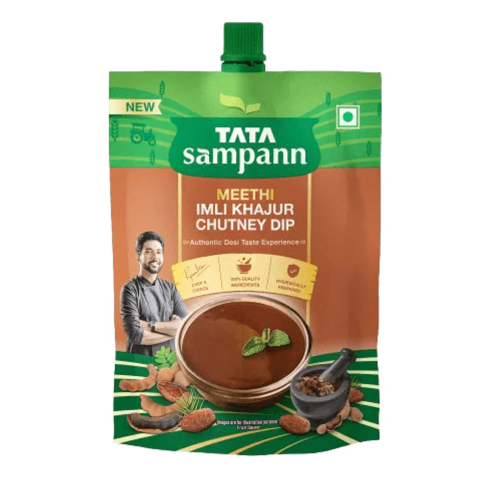 Tata Sampann Meethi Imli Khajur Chutney 600g (200gm x 3) - Image 2