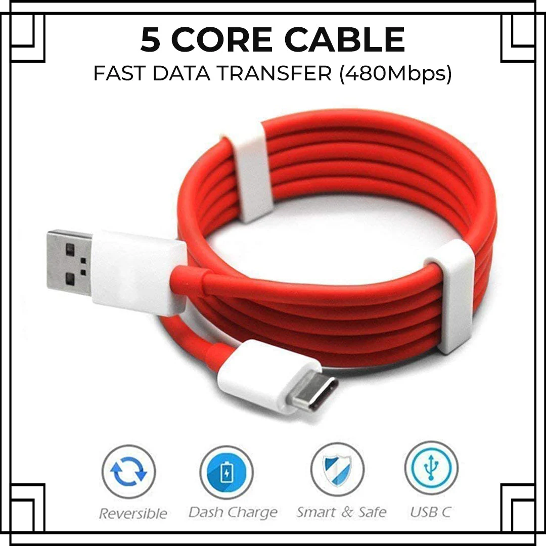 TecMarx 100W Charger+Dash Cable | All in 1 Charger  | Super Fast 100W Charging | Fastest Data Transfer - Image 8