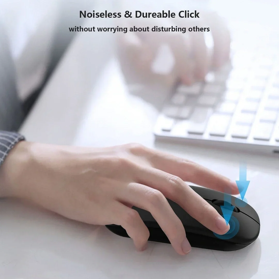 Tecmarx Glider 221 Bluetooth Mouse | Silent Click | Slim Ergonomic Design | Adjustable DPI | 10m Range - Image 13