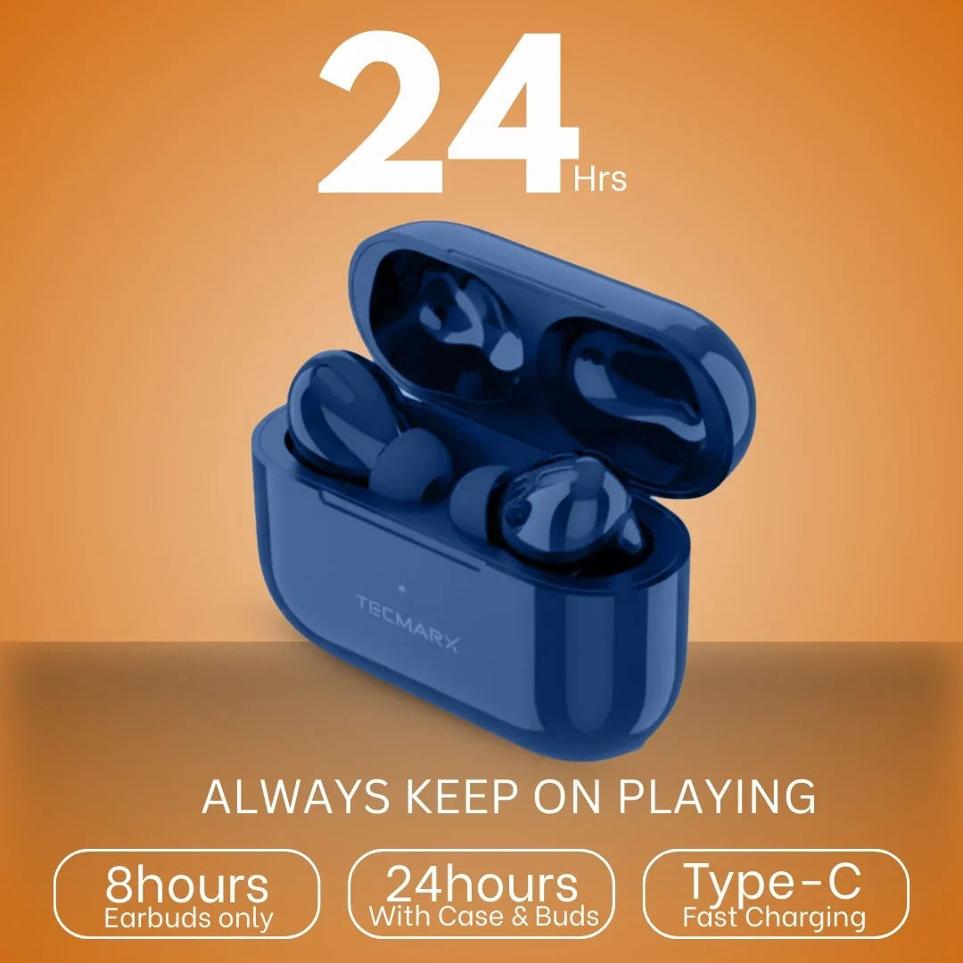 TecMarx NeoPod Bluetooth Earbuds | 24 Hr Playtime - Image 18