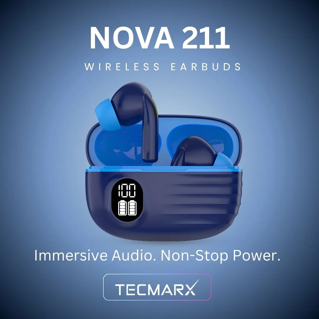 Tecmarx Nova 211 Wireless Earbud With Deep Bass & Comfortable Fit | IPX Water Resistant - Image 15