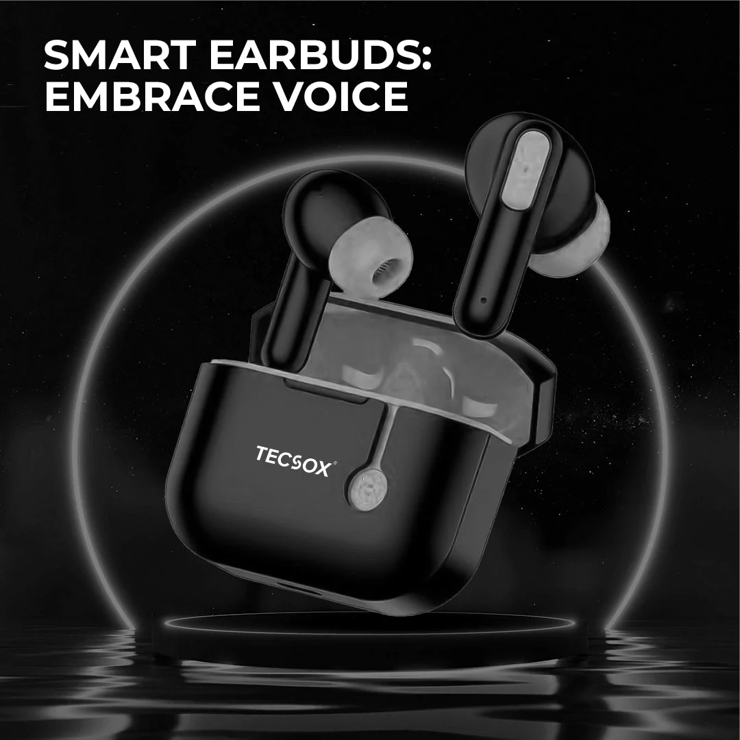 TecMarx Pro 1 Bluetooth Earbuds | 30 Hr Play Time | Built in ENC Mic | Embrace Voice | IPX Water Resistant - Image 2