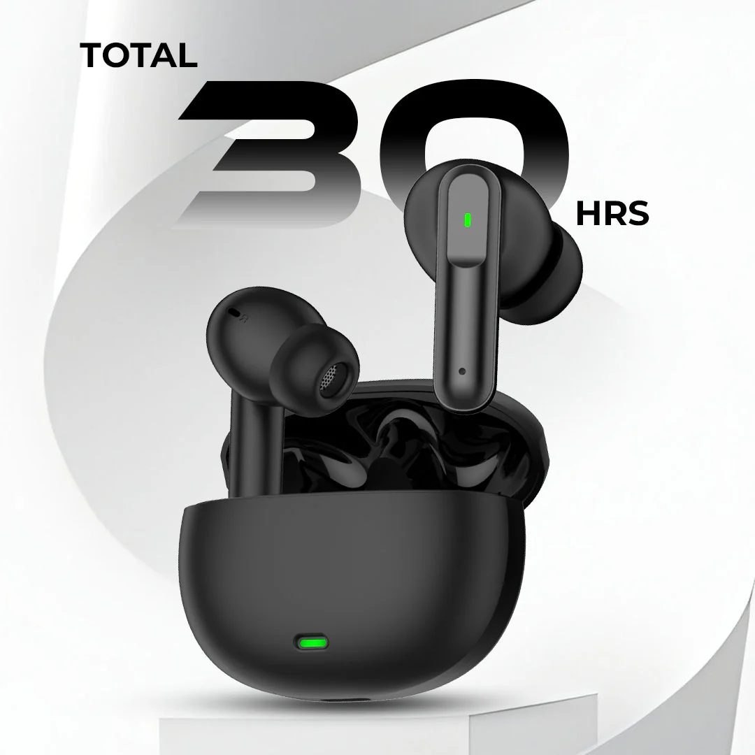 TecMarx Pro 2 Bluetooth Earbuds | 30 Hr Play Time | Built in ENC Mic | Light Weight | IPX Water Resistant - Image 3