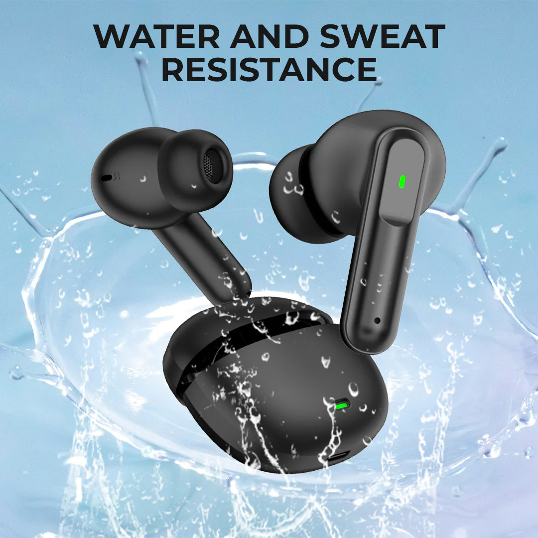 TecMarx Pro 2 Bluetooth Earbuds | 30 Hr Play Time | Built in ENC Mic | Light Weight | IPX Water Resistant - Image 4
