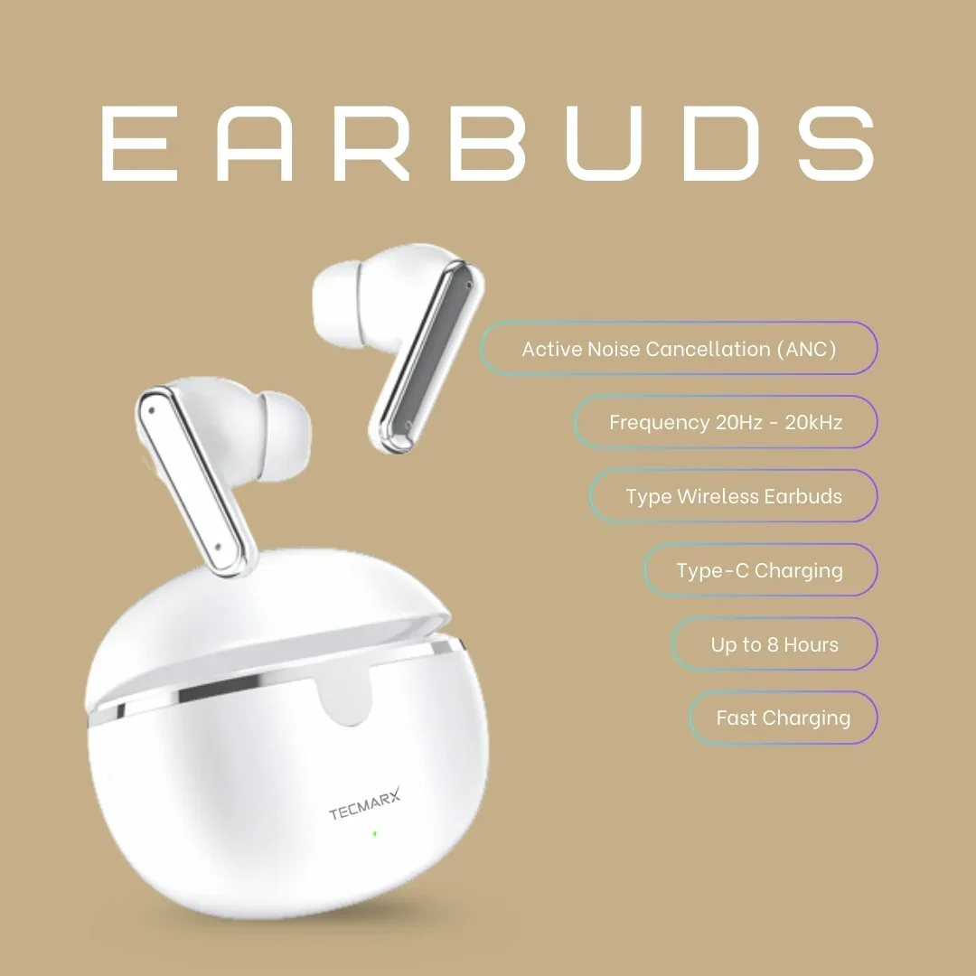 TecMarx Roar551 Bluetooth Earbuds | 50 Hr Playtime - Image 19