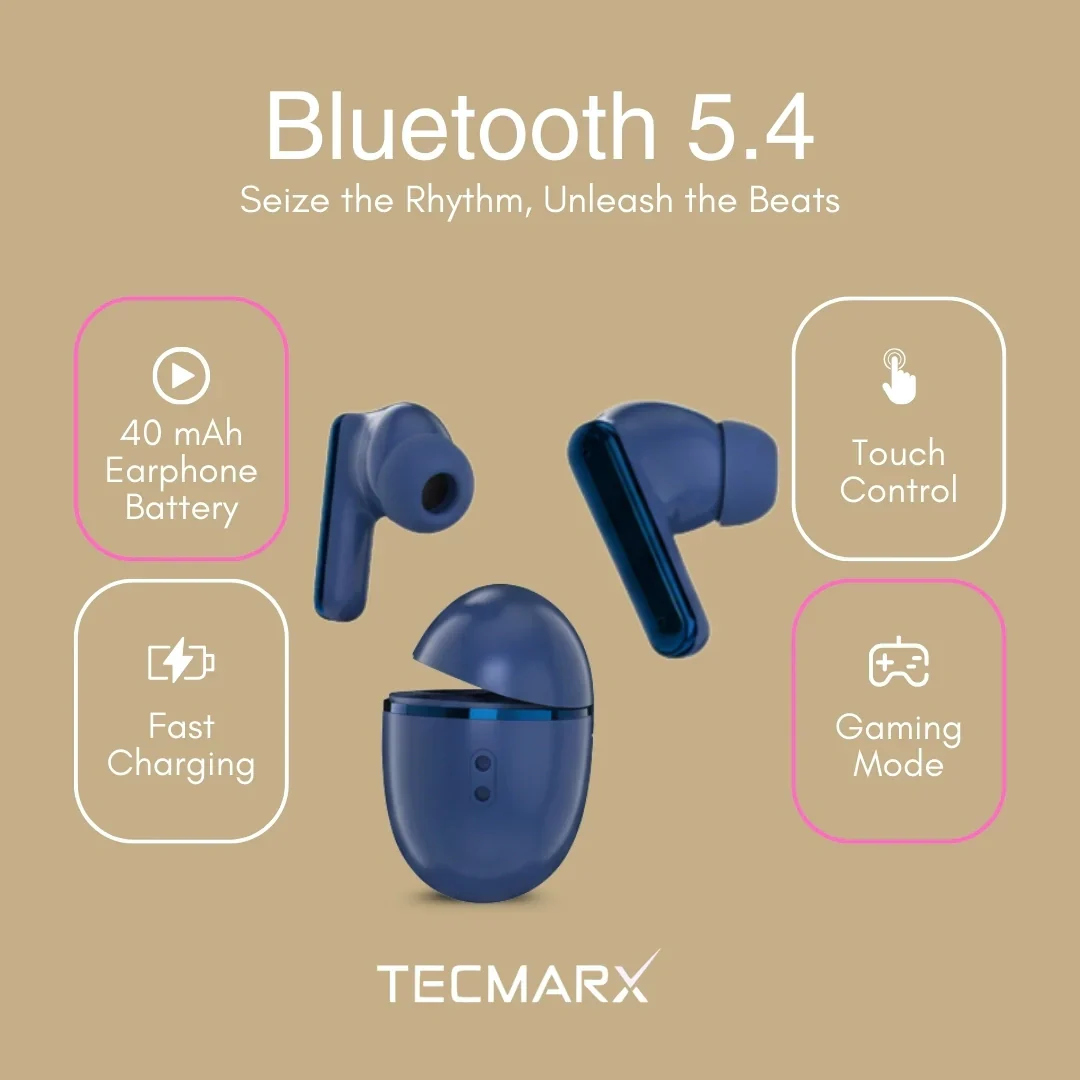 TecMarx Roar551 Bluetooth Earbuds | 50 Hr Playtime - Image 31