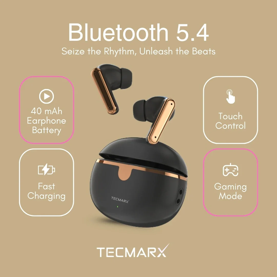 TecMarx Roar551 Bluetooth Earbuds | 50 Hr Playtime - Image 7