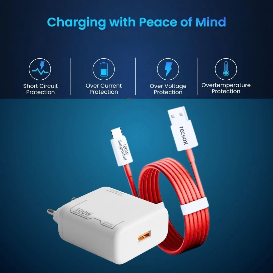 TecSox 100W Charger + Cable | Fast Charging and Data Transfer - Image 8