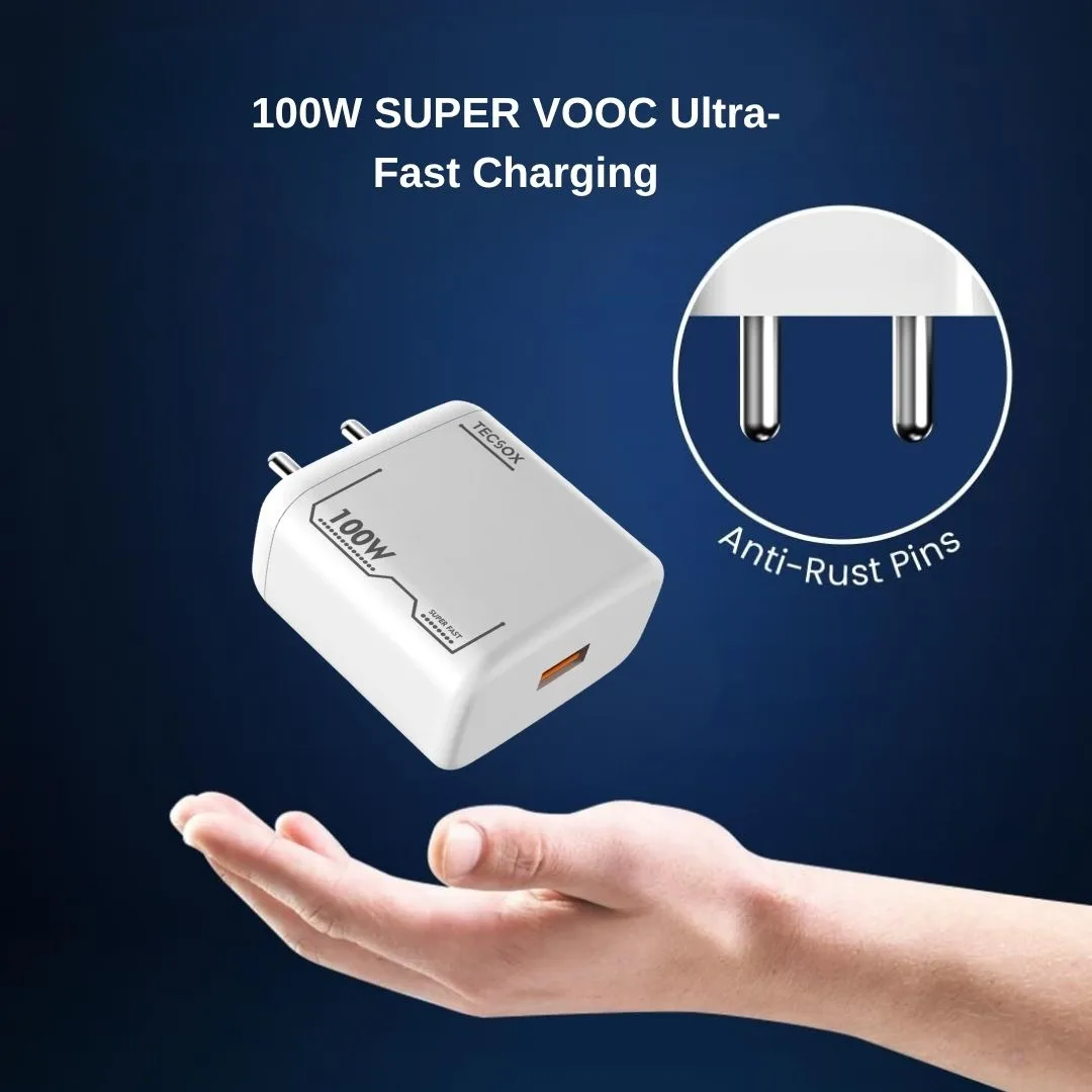 TecSox 100W Mobile Charger | Android Devices | VOOC Charging - Image 5