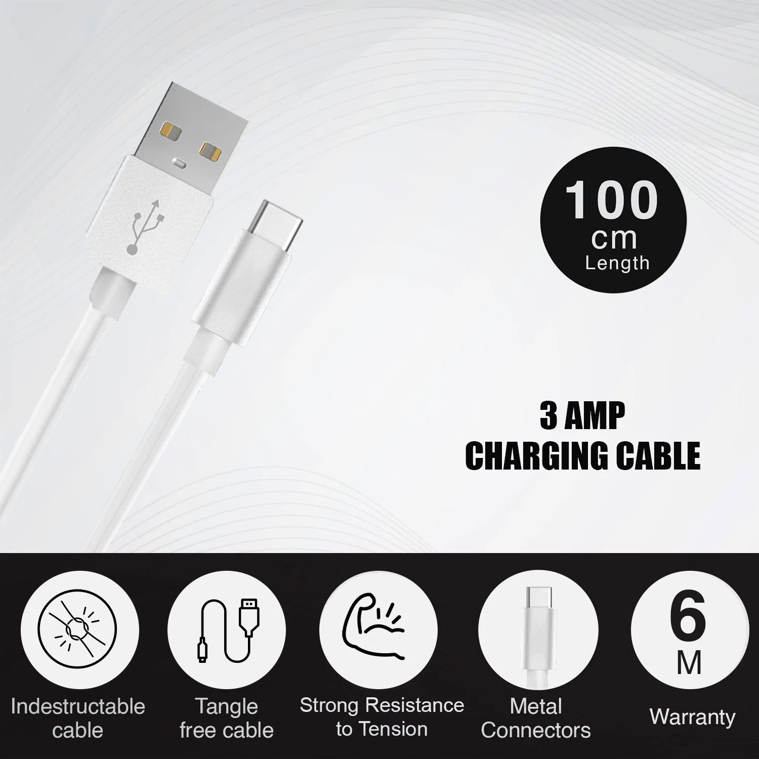 Tecsox 33 Watt fast charging USB A to Type C | Fast Charging - Image 3
