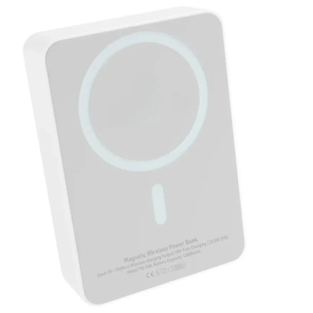 TecSox 5000mAh | Wireless With MagSafe Compact Pocket Size Power Bank | Lithium Polymer