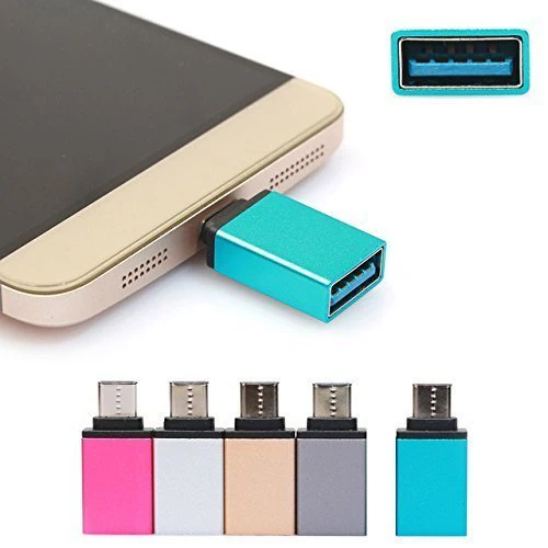 TecSox Aluminium Type C OTG Adapter to USB 2. 0