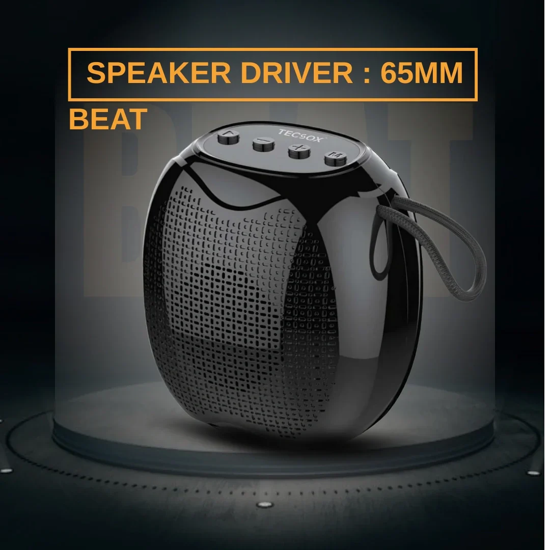 TecSox Beat Speaker | Speaker with 8watt & Powerful Bass - Image 6