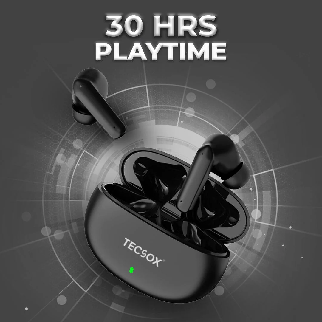 TecSox Fire TWS Bluetooth Earphones | IPX Water Resistance - Image 3