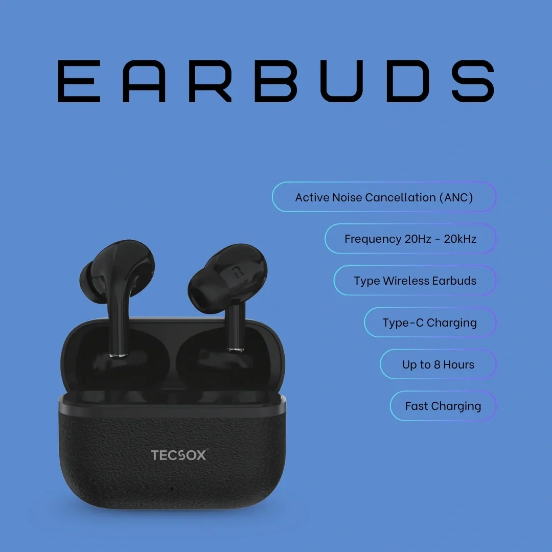TecSox Moon Bluetooth Earbud With Deep Bass & Comfortable Fit | IPX Water Resistant - Image 13