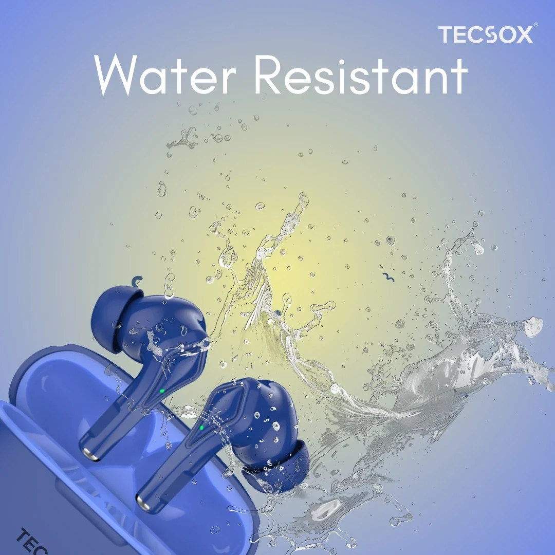 TecSox Neo231 Wireless Earbud With Deep Bass & Comfortable Fit | IPX Water Resistant - Image 8