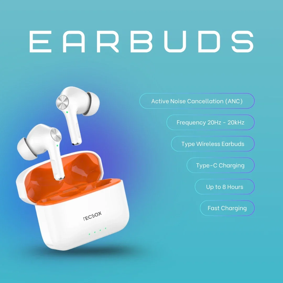 TecSox Neo411 Wireless Earbud With Deep Bass & Comfortable Fit | IPX Water Resistant - Image 15