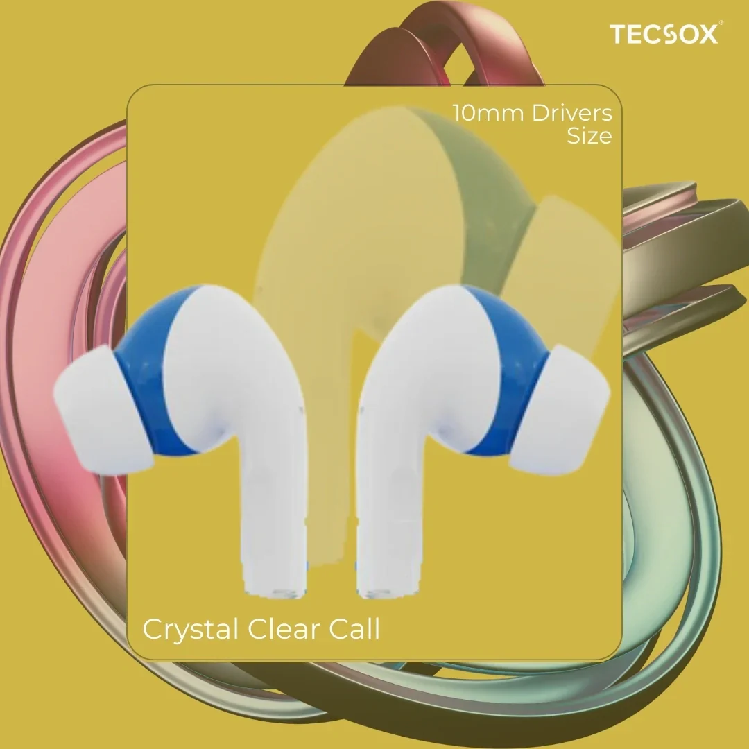 TecSox Neo771 Wireless Earbud With Deep Bass & Comfortable Fit | IPX Water Resistant - Image 49