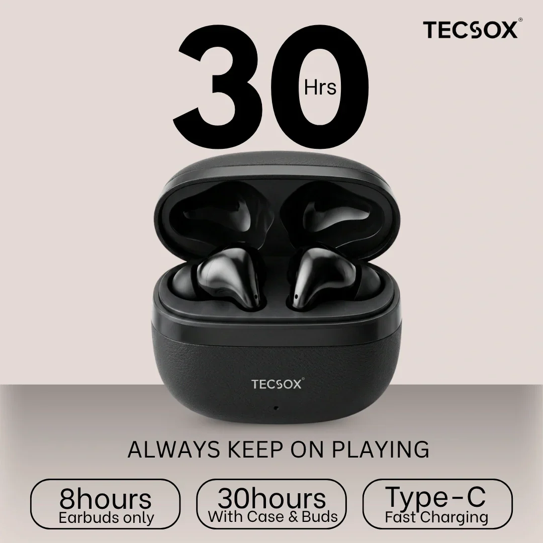 TecSox Neo861 Bluetooth Earbud With Deep Bass & Comfortable Fit | IPX Water Resistant - Image 15