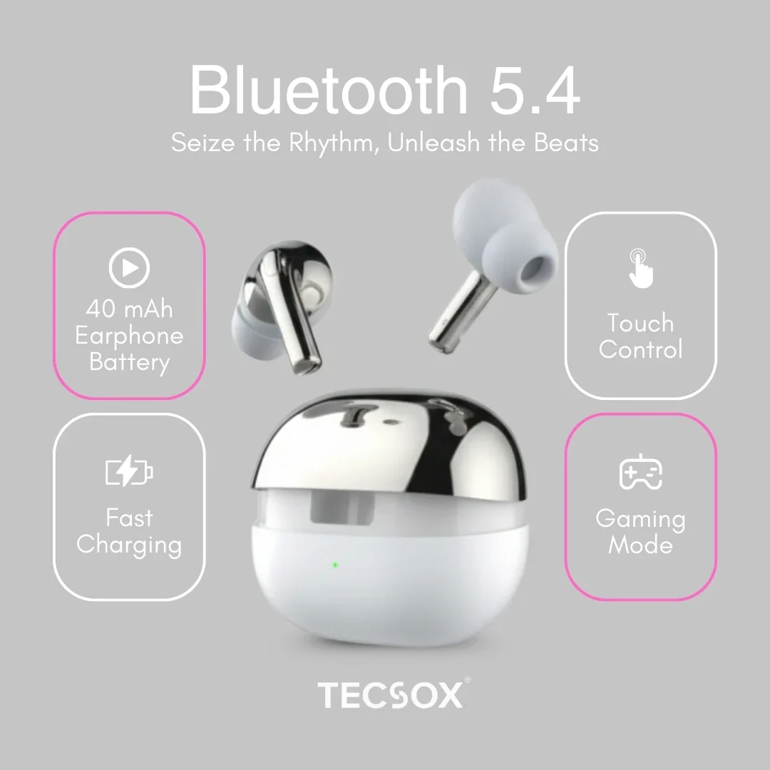 TecSox Omega 471 Wireless Earbud With Comfortable Fit | IPX Water Resistant - Image 21