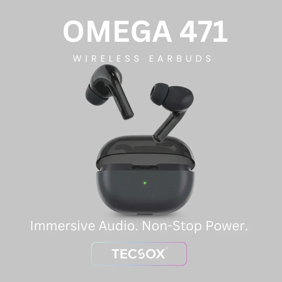 TecSox Omega 471 Wireless Earbud With Comfortable Fit | IPX Water Resistant - Image 6
