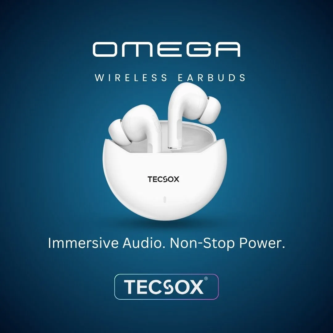 TecSox Omega Wireless Earbud With Comfortable Fit | IPX Water Resistant - Image 11