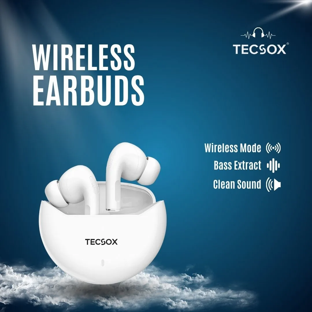 TecSox Omega Wireless Earbud With Comfortable Fit | IPX Water Resistant - Image 16