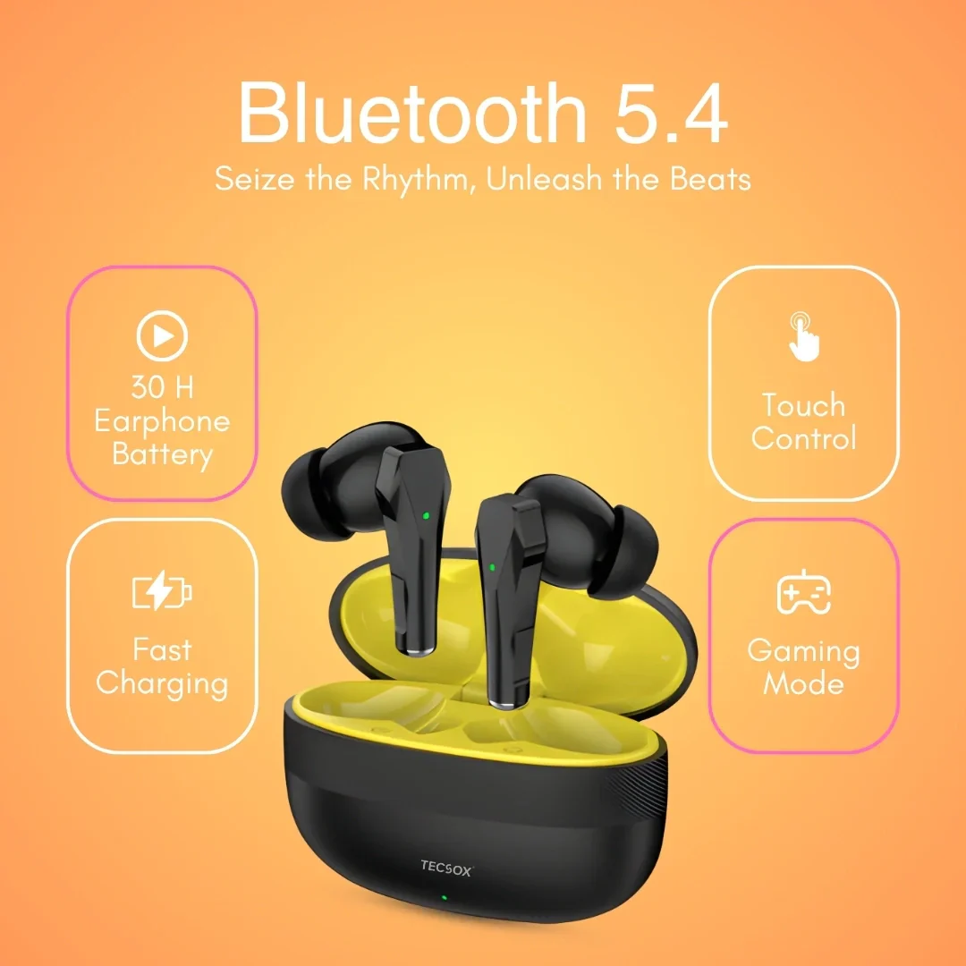 TecSox Ranger 311 Wireless Earbud With Deep Bass & Comfortable Fit | IPX Water Resistant - Image 10
