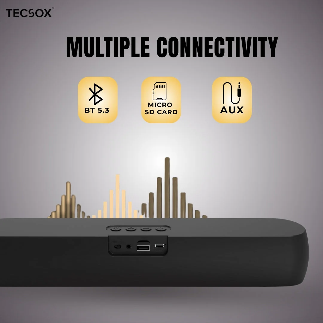 TecSox Soniq Series M1 | Speaker with 12watt & Powerful Bass - Image 4