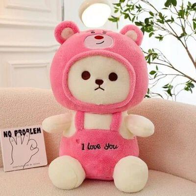 Teddy Bear with Cap - 'I Love You' Plush Toy for Kids - Image 4